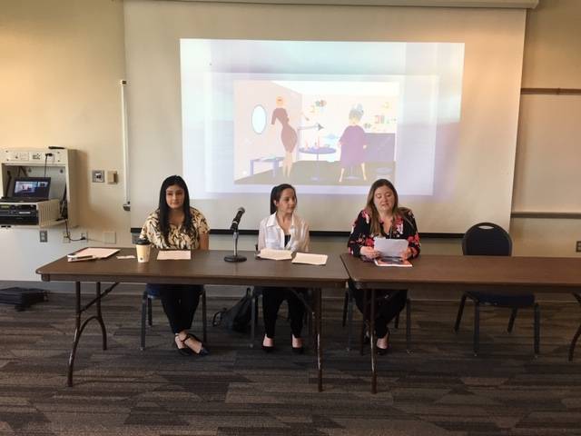 Diane Duarte-Menendez, Melissa Dean, and Abigail Boersma at their panel presentation